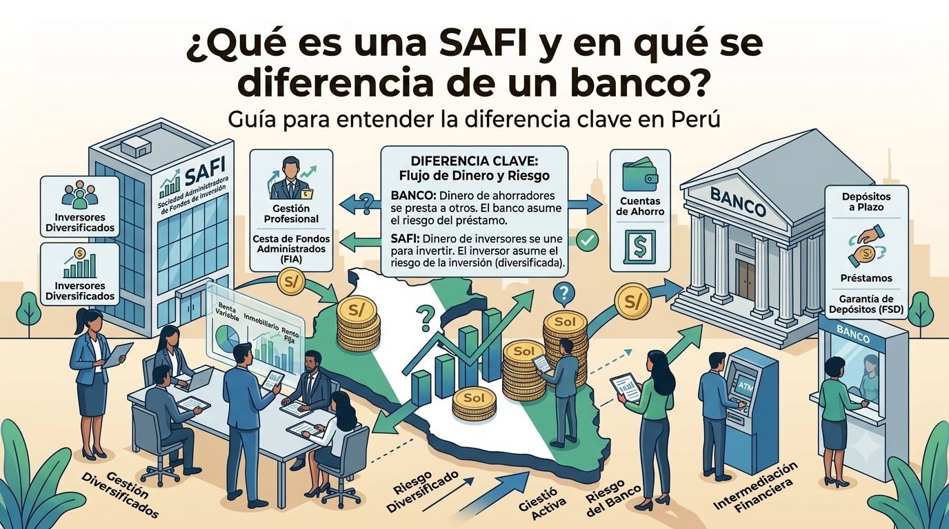 ¿Qué es una SAFI y en qué se diferencia de un banco?